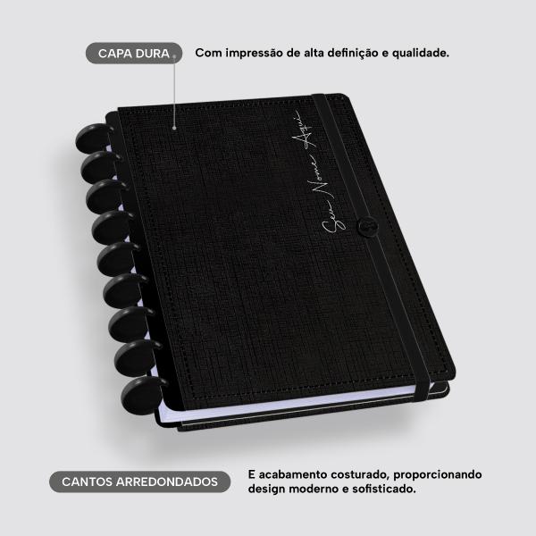 Iscool Disc Prime Personalizado M+ Solid Touch Linho Preto