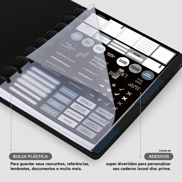 Iscool Disc Prime Personalizado M+ Solid Touch Linho Preto