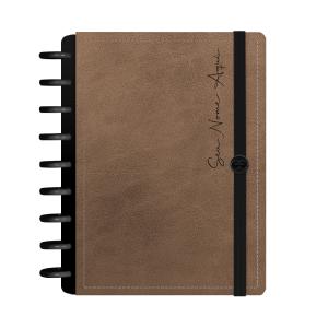 Iscool Disc Prime Personalizado Solid Touch Couro Marrom