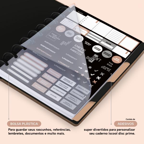 Iscool Disc Prime Personalizado M+ Solid Touch Couro Marrom