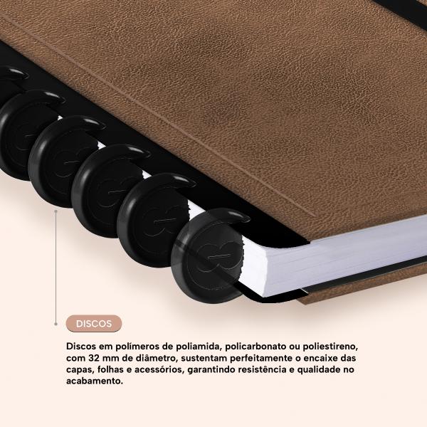Iscool Disc Prime Personalizado M+ Solid Touch Couro Marrom