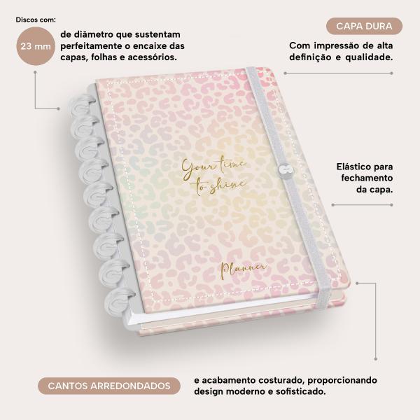 Iscool Disc Prime Planner Datado Natural Fashion Onça