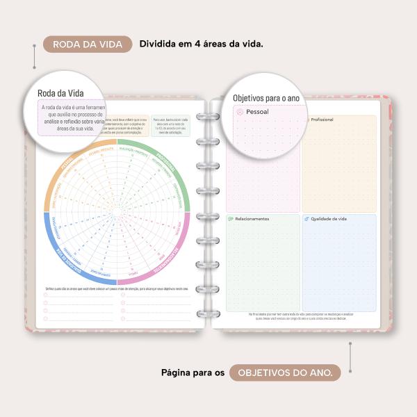Iscool Disc Prime Planner Datado Natural Fashion Onça
