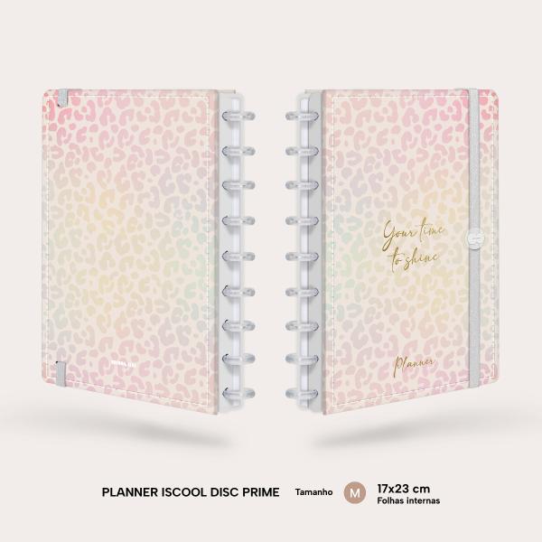 Iscool Disc Prime Planner Datado Natural Fashion Onça