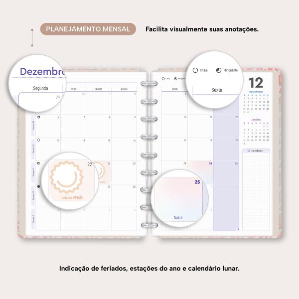 Iscool Disc Prime Planner Datado Natural Fashion Onça