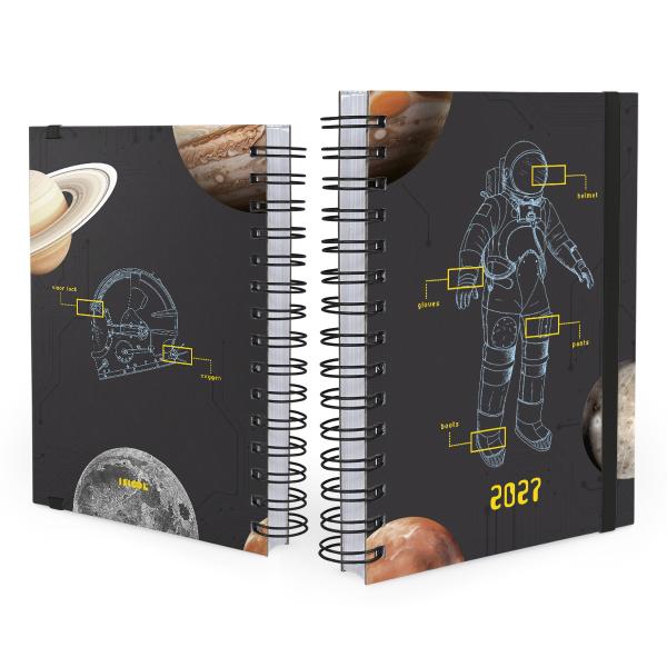 Agenda Plus Astronaut Neo Sketch Preto