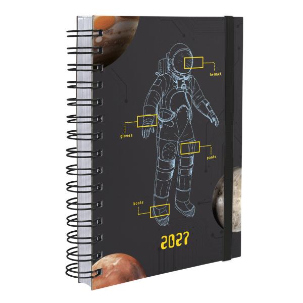 Agenda Plus Astronaut Neo Sketch Preto
