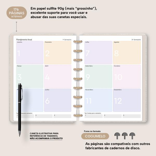 Iscool Disc Prime Planner Datado Entrepontos Araras