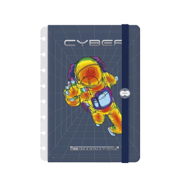 Capa e Contracapa Iscool Disc Astronaut Cyber Azul P