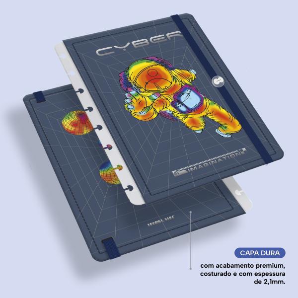 Capa e Contracapa Iscool Disc Astronaut Cyber Azul P