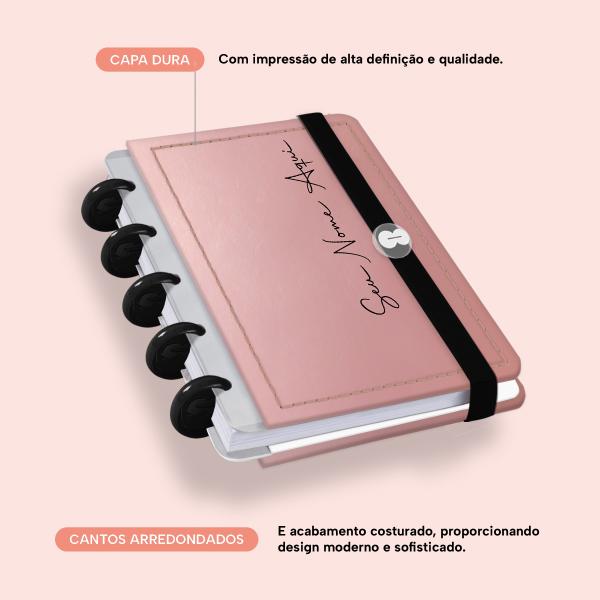 Iscool Disc Mini Personalizado Solid Metallic Rosê Gold