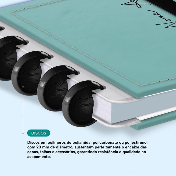 Iscool Disc Mini Personalizado Solid Metallic Verde Oceano