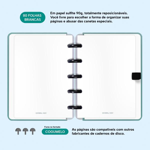 Iscool Disc Mini Personalizado Solid Metallic Verde Oceano