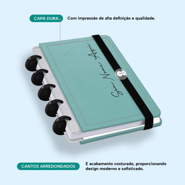 Iscool Disc Mini Personalizado Solid Metallic Verde Oceano