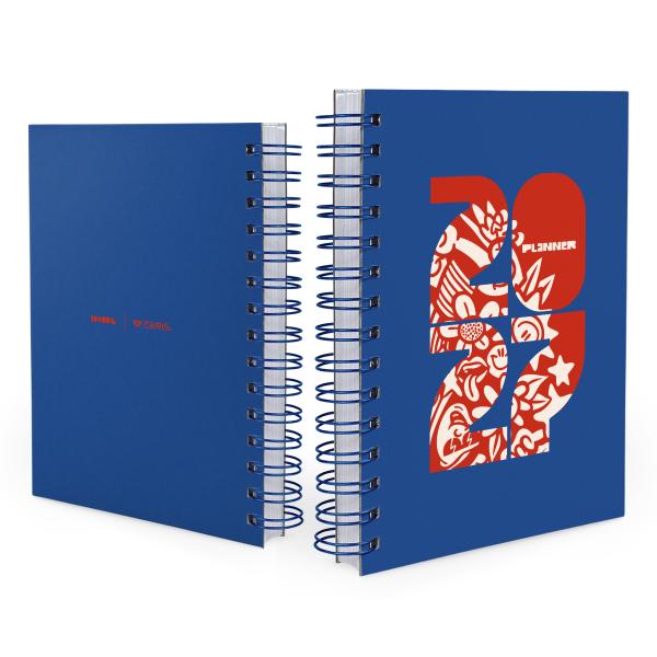 Agenda Contoured Azul