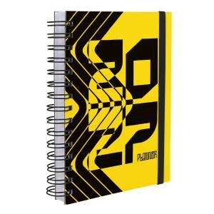Agenda Plus O'Clock Zebra Amarelo