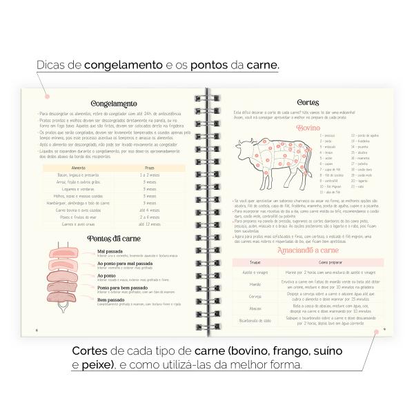 Caderno de Receitas Coquette Pop Cereja Xadrez