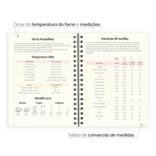 Caderno de Receitas Coquette Vintage Laço Xadrez