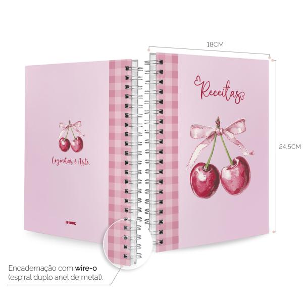 Caderno de Receitas Coquette Candy Cerejas do Amor