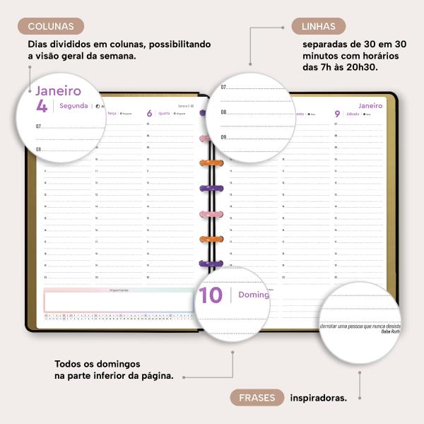 Iscool Disc Prime Planner Datado Amuleto Olho Grego 2027
