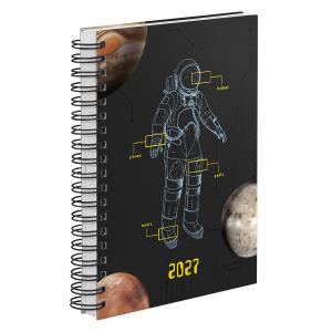 Agenda Diária Astronaut Neo Sketch Preto 2027