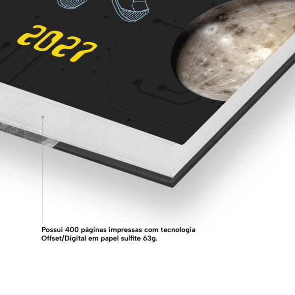 Agenda Diária Astronaut Neo Sketch Preto 2027