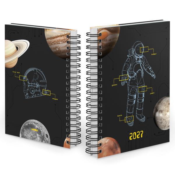 Agenda Diária Astronaut Neo Sketch Preto 2027