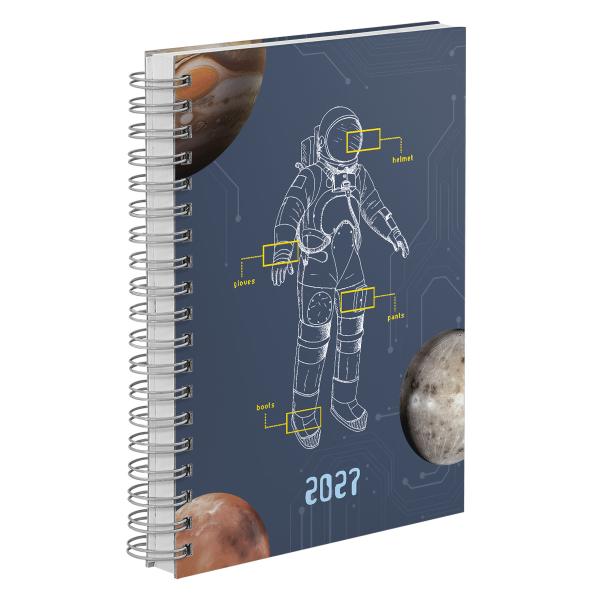 Agenda Diária Astronaut Neo Sketch Azul 2027
