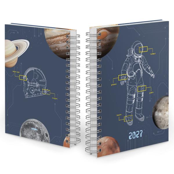Agenda Diária Astronaut Neo Sketch Azul 2027