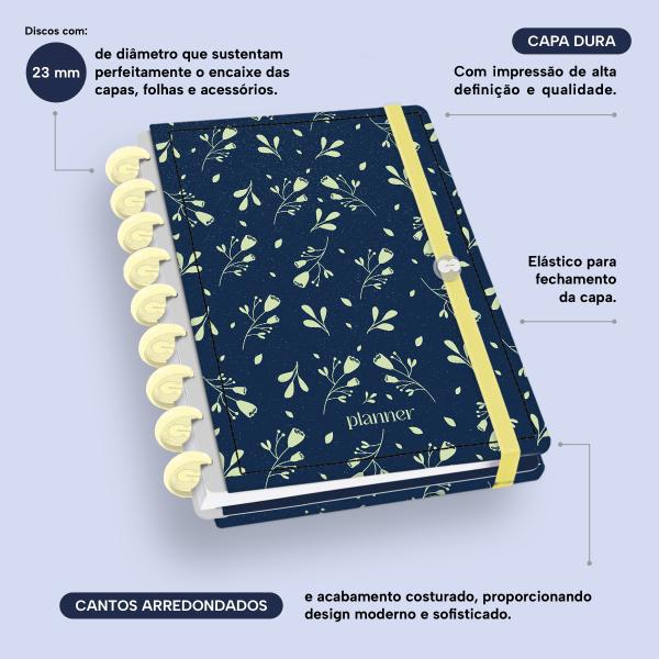 Iscool Disc Prime Planner Datado Glamour Color Florzinhas 2027