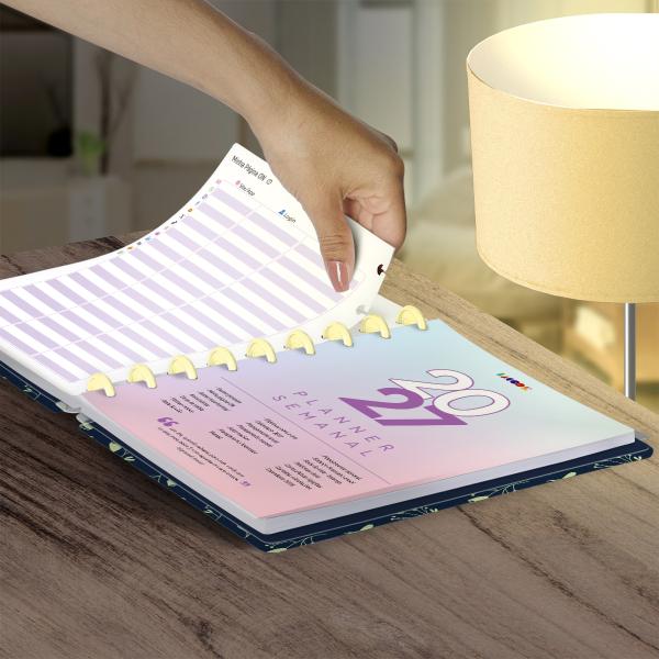 Iscool Disc Prime Planner Datado Glamour Color Florzinhas 2027