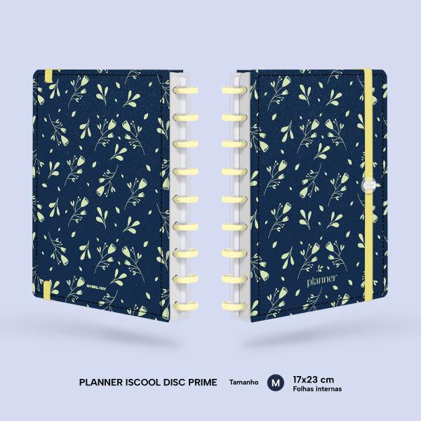 Iscool Disc Prime Planner Datado Glamour Color Florzinhas 2027