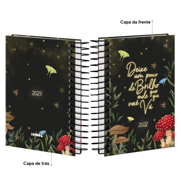 Agenda Mini Bosque Mágico Preto 2027