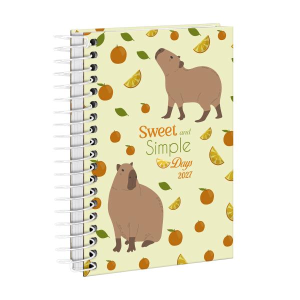 Agenda Mini Capivibes Citrus Lemon Grass 2027