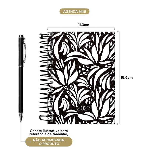 Agenda Mini Glamour PB Leaves 2027