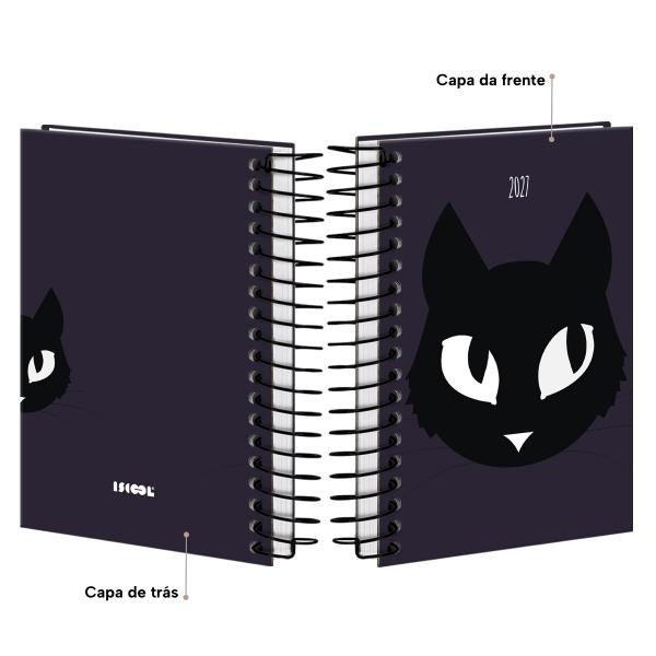 Agenda Mini Pets Gato Roxo 2027