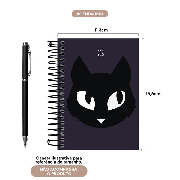 Agenda Mini Pets Gato Roxo 2027
