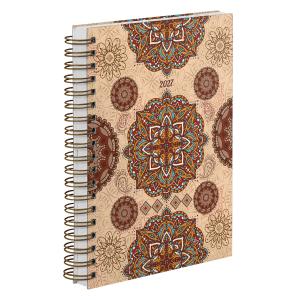 Agenda Diária Boho Mandala Vermelha 2027