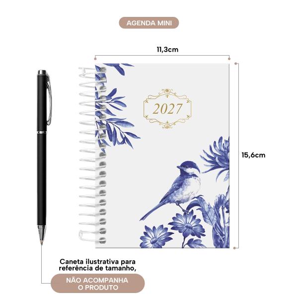 Agenda Mini Recanto dos Pássaros Alegria Floral 2027