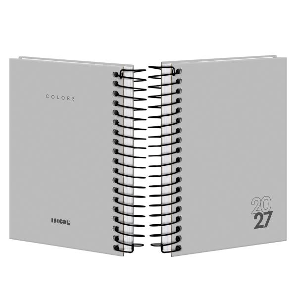 Agenda Mini Solid Colors Cinza 2027
