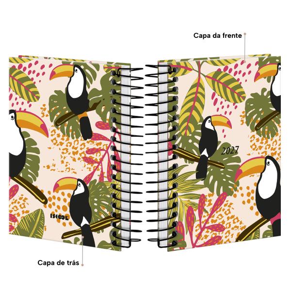 Agenda Mini Tropical Tucano Rosa 2027