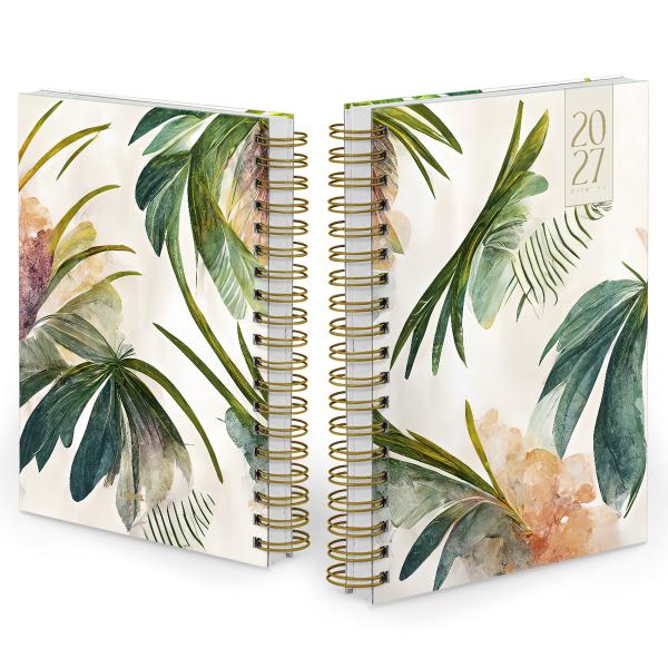 Agenda Diária Botanics Palm Leaves Salmão 2027