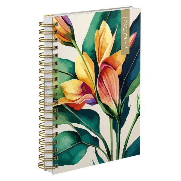Agenda Diária Botanics Modern Floral Lírio 2027
