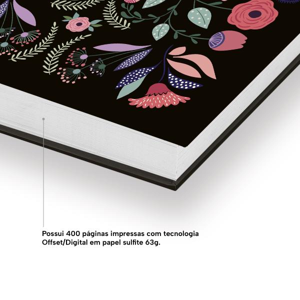 Agenda Diária Butterfly Preto Azul 2027