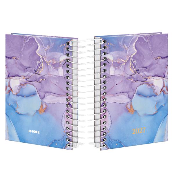 Agenda Mini Mármore Lilás 2027