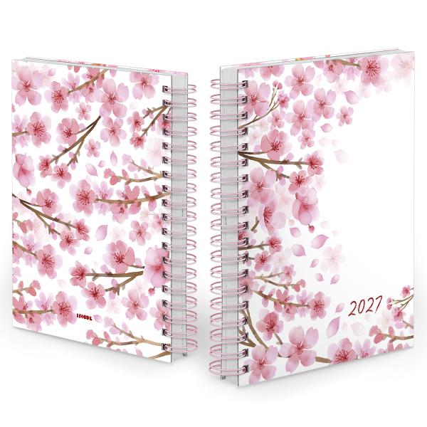 Agenda Diária Floral Sakura Rosa 2027