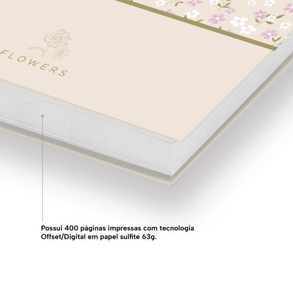 Agenda Diária Flower Field Bege 2027