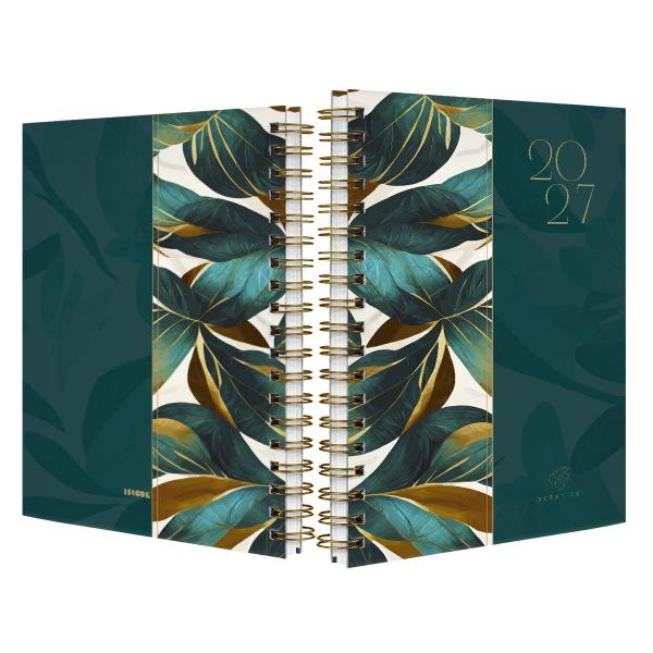 Agenda Planner Semanal Botanics Golden Leaves Luxury 2027