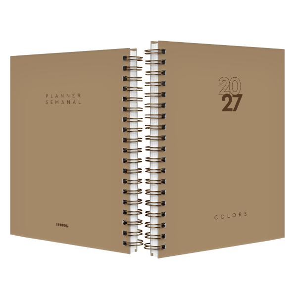 Agenda Planner Semanal Solid Colors Nude 2027