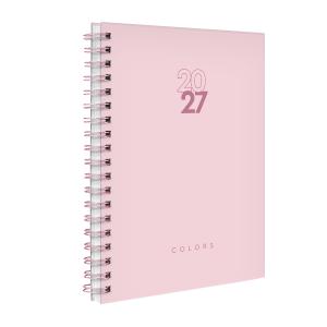 Agenda Planner Semanal Solid Colors Rosa Claro 2027